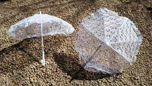 Lace umbrella, small, 26cm