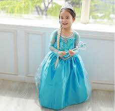 Kids Frozen Elsa dress, 4-6  years (chinese size)