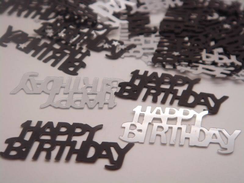 Happy Birthday confetti was R12 now R6