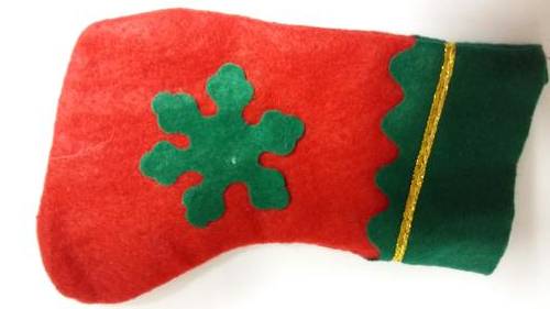 Christmas stocking gift / favor / sweet bag 20cm - xmas,