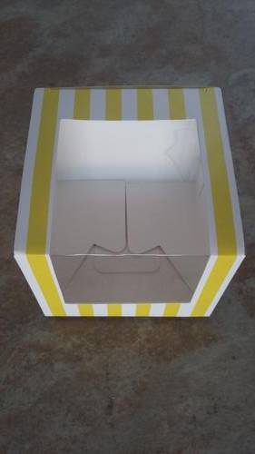 Cupcake box with window, 5 per pack,  8x8x7cm