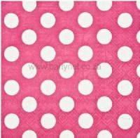 party paper serviettes (20 in pack), NB chocking  PINK