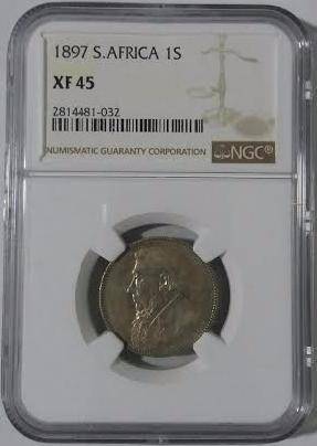 1897 1 Shilling XF45