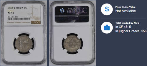 1897 1 Shilling XF45