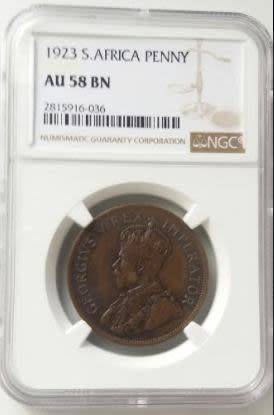 1923 Penny AU 58 BN