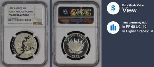 1997 R1 South African Women PF68 Ultra Cameo