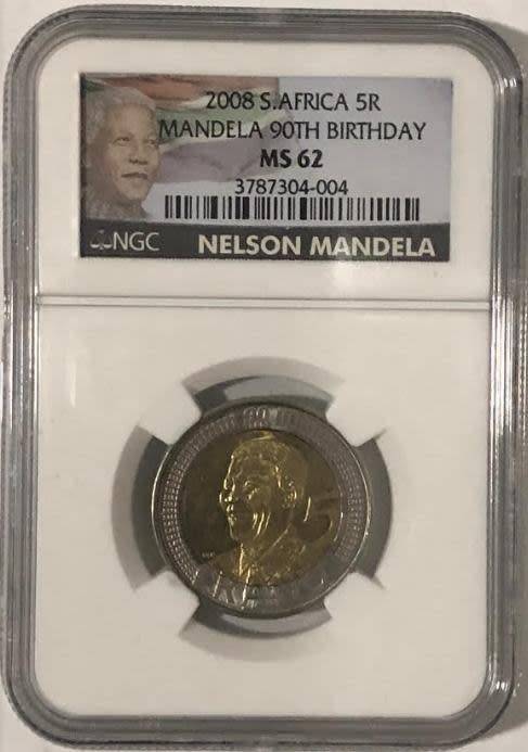 2008 Nelson Mandela 90th Birthday MS62 NGC 3787304-004