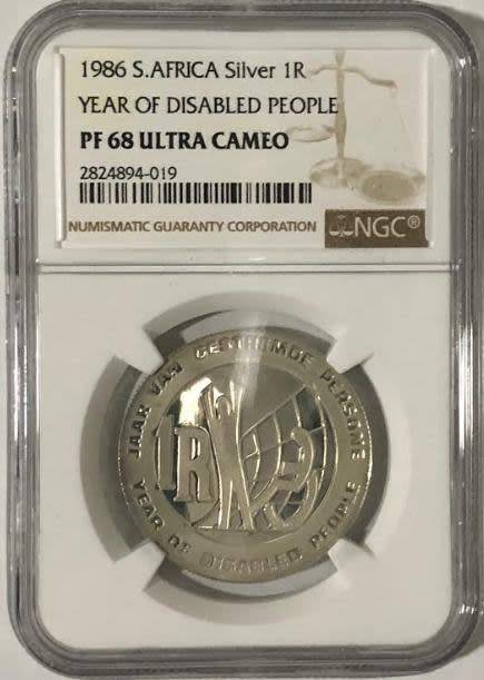 1986 R1 Year of the Disabled People PF68 Ultra Cameo NGC 2824894-019