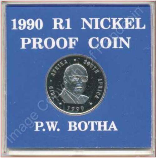 Nickel Proof R1 PW Botha - Mintage 15007
