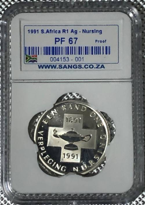 1891 - 1991 Silver R1 Nursing Commemoration Graded PF67