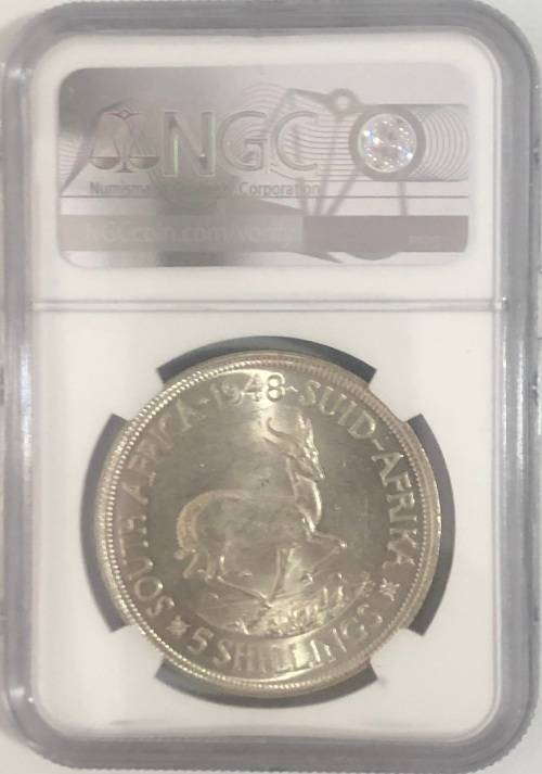 1947 5 Shillings MS62 Graded