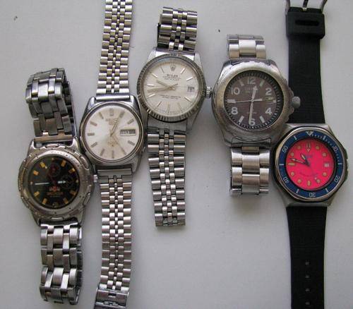 Lot of 5 watches!! No Reserve!!