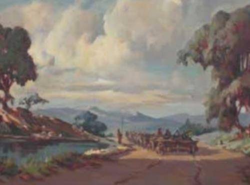 Johan Oldert, Oil Painting, "Louis Trichardt Way", Titled Verso, 35 x 50 cms, Nice Size, Historic