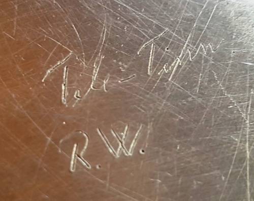 Two Very Beautiful and Marked Pewter Condiment Plates