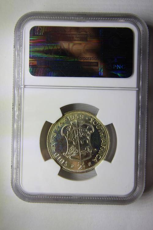 1959 ~ 2 Shillings ~ PF 65