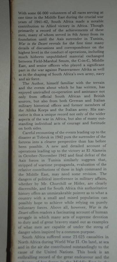 War in the Desert 1971 - SA Forces World War II, Volume III