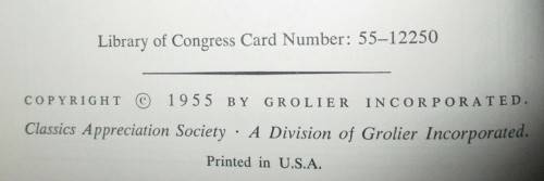 Grolier Classics x 8