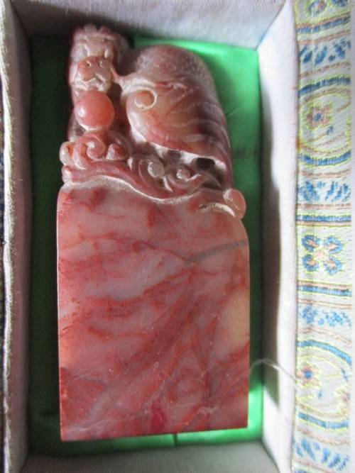 2 Miniature Jade Dragon and Horse Pieces