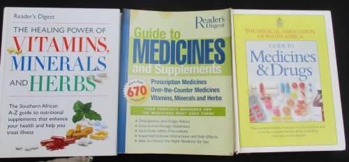 Medicines . Supplements . Minerals Books x3