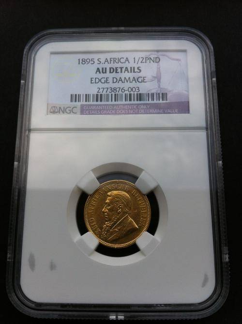 1895 Gold Half Pond NGC AU Details + Free Insured Courier @ R1 Start