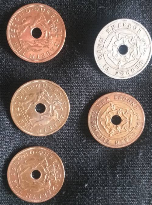 Southern  Rhodesia ONE PENNY 1940 & 1954, Rhodesia and Nyasaland ONE PENNY 1956,1957,1961
