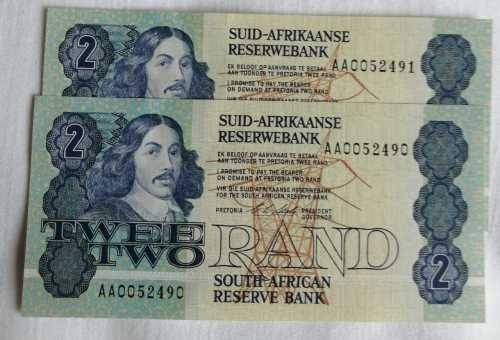 C.L.  Stals Governor of SARB. Bank note collection with signed Photo and signed letter from SARB.