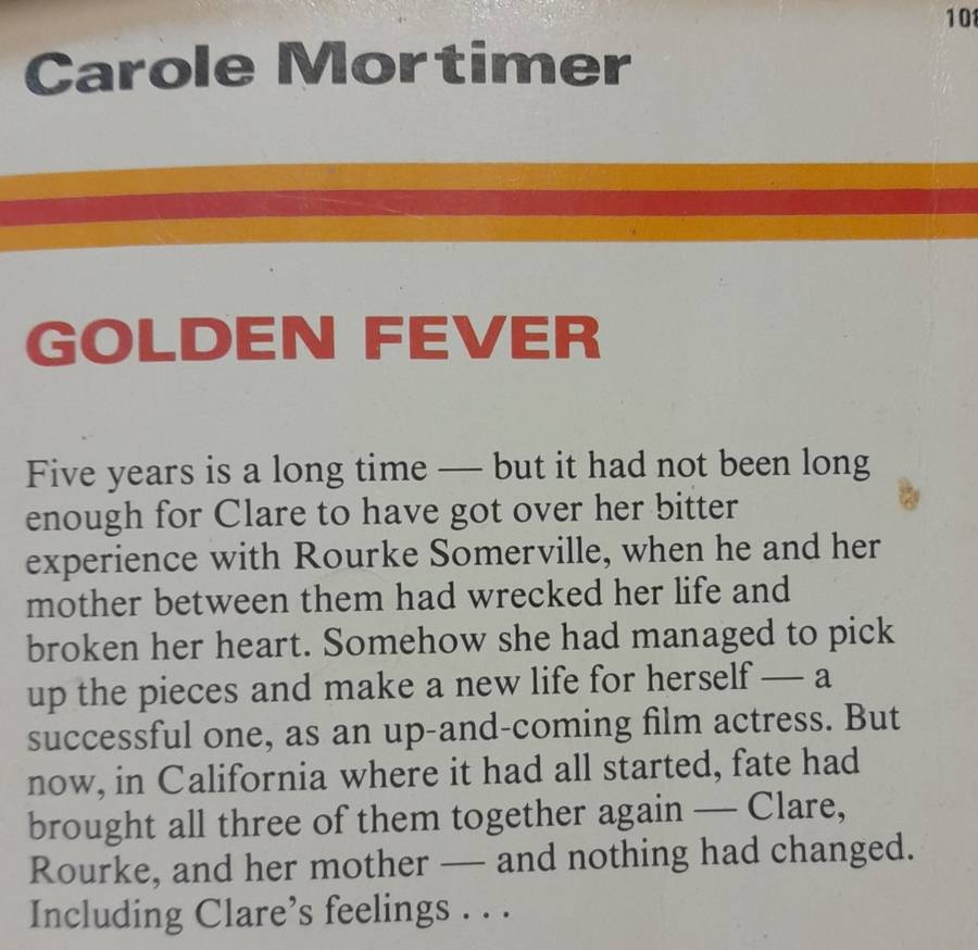 Mills & Boon Golden Fever by Carole Mortimer