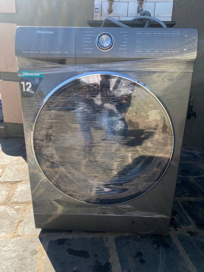 Hisense 12Kg Front Loader Washing Machine with Inverter - Titanium Grey