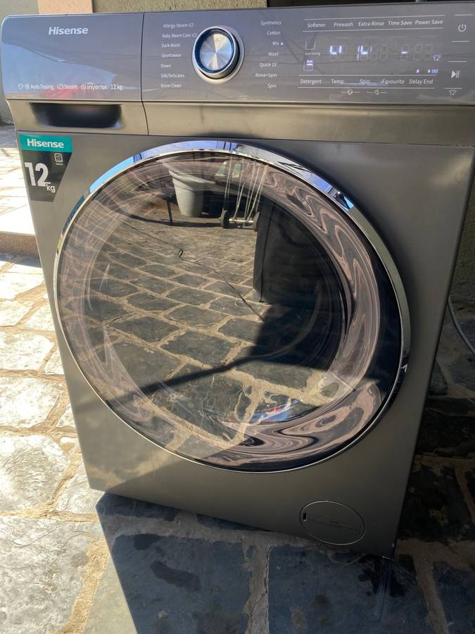 Hisense 12Kg Front Loader Washing Machine with Inverter - Titanium Grey