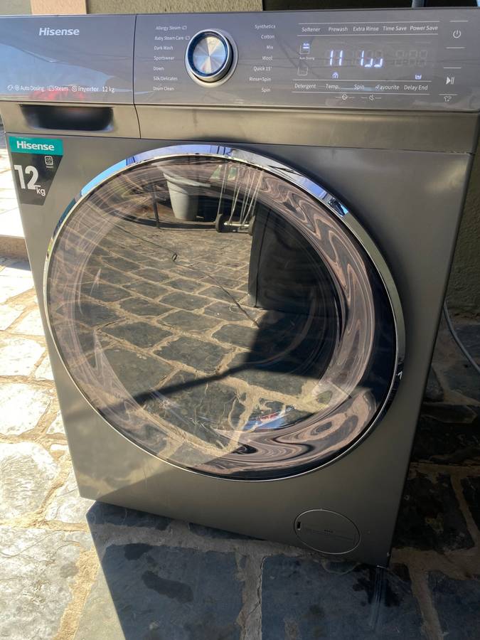 Hisense 12Kg Front Loader Washing Machine with Inverter - Titanium Grey