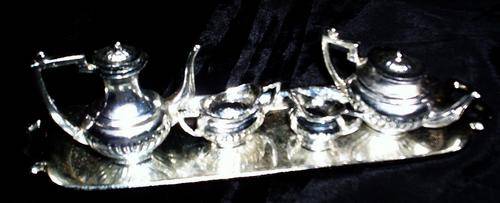 SMALL PEWTER TEA/COFFE SET