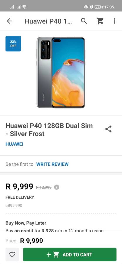 Huawei P40 Dual sim