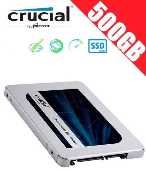 CRUCIAL 500GB SOLID STATE DRIVE BY MICRON --10 OUT OF 10 CONDITION--