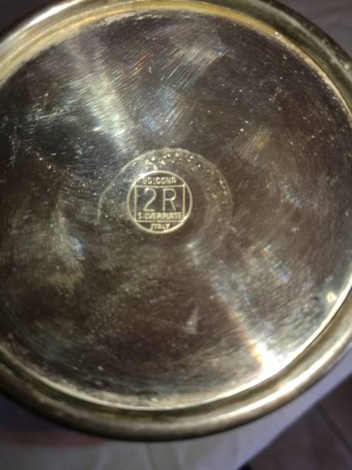 SET OF 4 BEAUTIFUL ITALIAN SILVERPLATE WINE GOBLETS