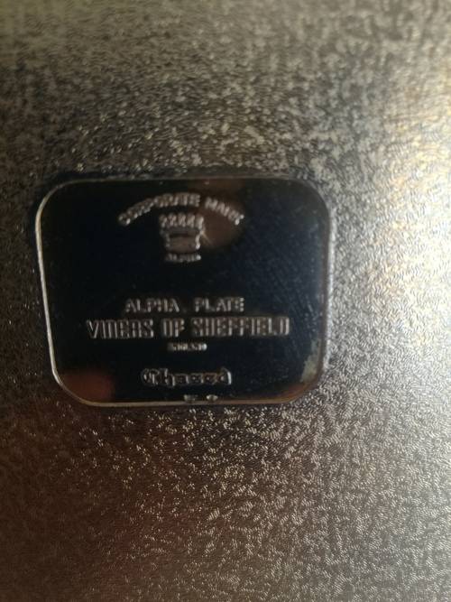 VINERS OF SHEFFIELD ALPHA PLATE PRESENTATION TRAY