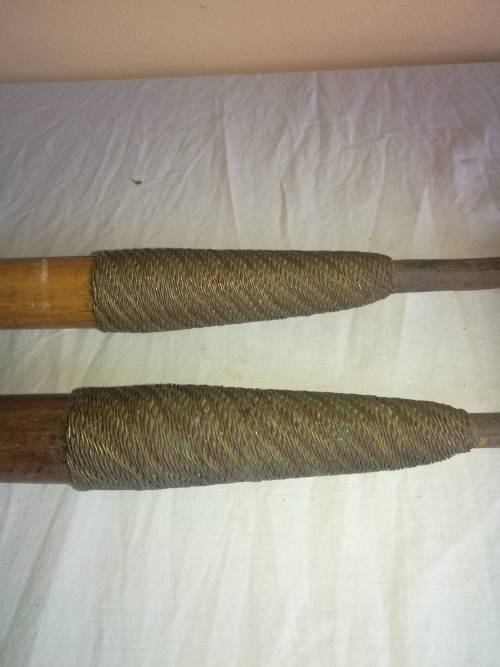 2 X AUTHENTIC HAND MADE ZULU SPEARS