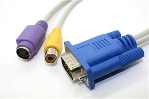 VGA to S-VIDEO RCA Composite Adapter Connector Cable