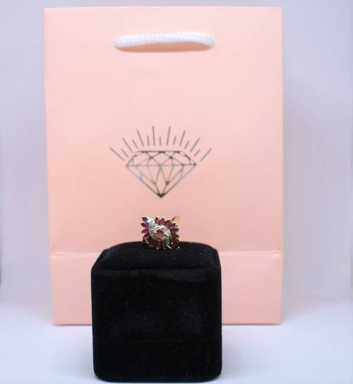 *INCRDIBLE*precious over 1ct RUBY DIAMOND ring 10k gold