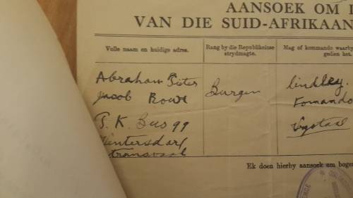 Anglo Boer Oorlog Medal (ABO) - Burger A.P.J. Rowe - Lindley Kommando