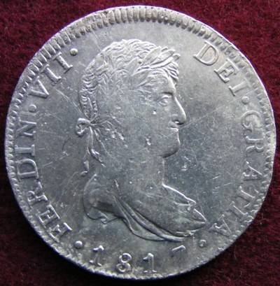 1817 Ferdinand V11 silver crown.  This must be super rare.