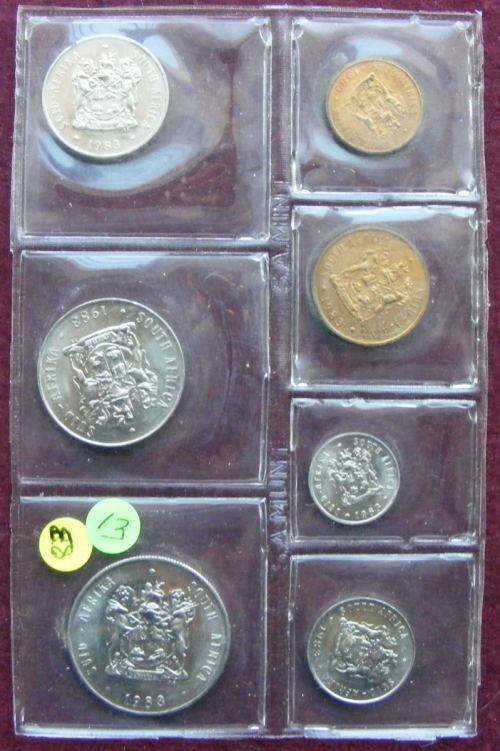 RSA 1983 UNC SET WITH 80%  silver R1