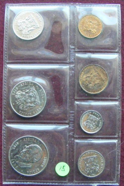 RSA 1985 UNC SET WITH 80%  silver R1