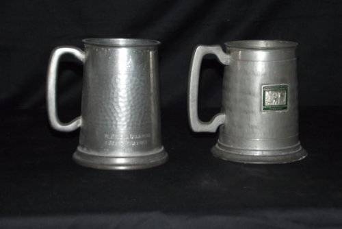 MINE MEMORABILIA PEWTER MUGS