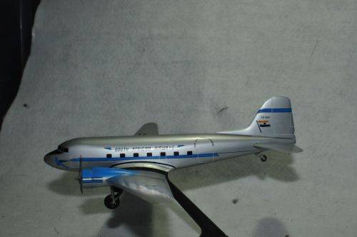 SOUTH AFRICAN AIRWAYS KLAPPERKOP ZS-BXF PLASTIC MODEL PLANE, OLD SOUTH AFRICAN COLOURS