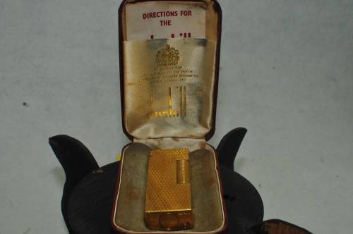 Rare Vintage Gold Plated Dunhill Lighter