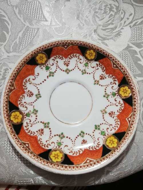 Shore & Coggins Hand Painted Bone China Tea Cup and Saucer c1930 (2pcs)