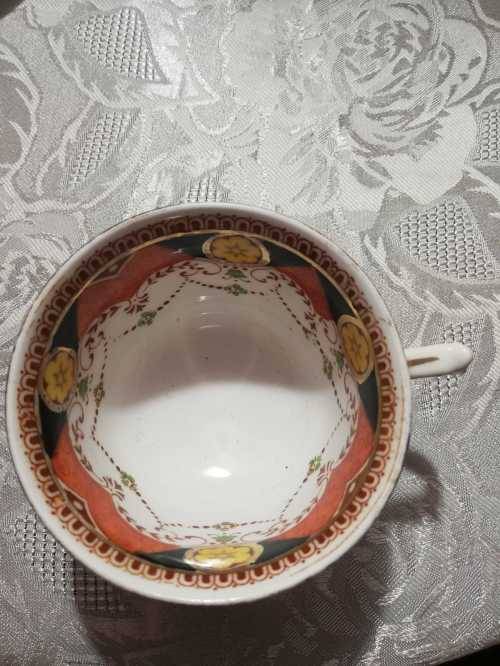 Shore & Coggins Hand Painted Bone China Tea Cup and Saucer c1930 (2pcs)
