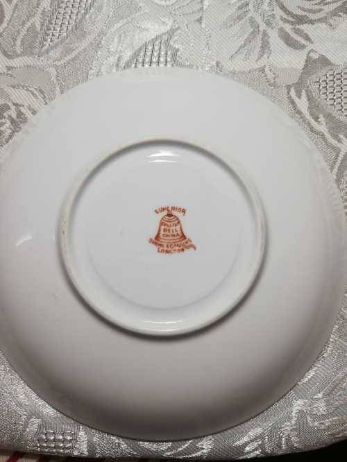 Shore & Coggins Hand Painted Bone China Tea Cup and Saucer c1930 (2pcs)