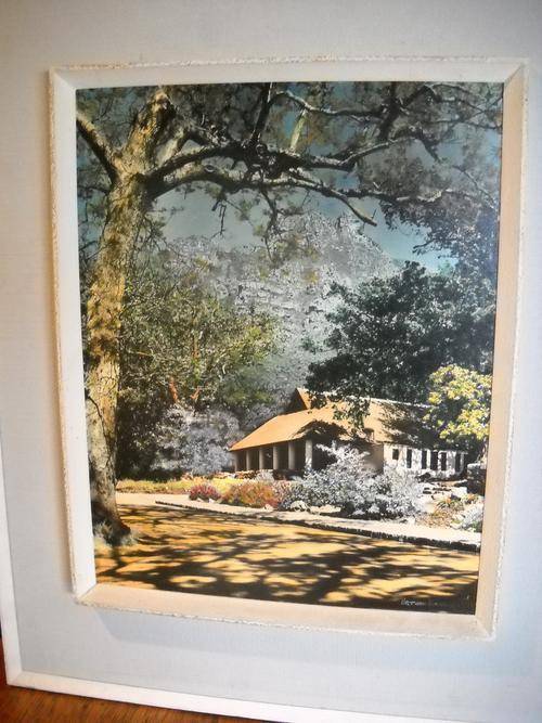 VINTAGE SIGNED COLOUR IN COLOUR PHOTOGRAPH Winelands by Athur English