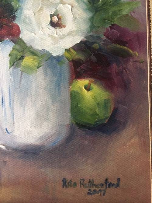 *** RITA RUTHERFORD - UNFRAMED IMPASTO OIL (stretched can be hung as is) & FRAMING OPTION